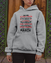 Load image into Gallery viewer, This Girl Has Fought A Thousand This Girl Was Born In March Hoodie