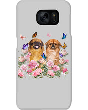 Load image into Gallery viewer, Pekingese With Peonies Gift For Dog Lovers Phone case