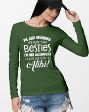 Load image into Gallery viewer, Me And Grandma Are More Than Besties Custom Gift For Family Unisex Long Sleeve