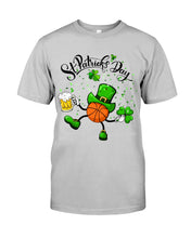 Load image into Gallery viewer, Basketball Saint Patrick's Day Gift For Basketball Lovers Guys Tee
