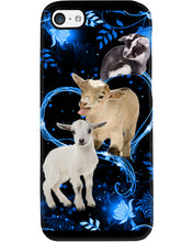 Load image into Gallery viewer, Lovely Phone Case Twinkling Blue Heart Gift For Goat Lovers Phone case