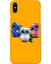 Load image into Gallery viewer, Lovely Phone Case Three Owl With US Flag Gift For Owl Lovers Phone case