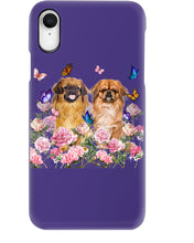 Load image into Gallery viewer, Pekingese With Peonies Gift For Dog Lovers Phone case