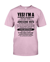 Load image into Gallery viewer, I'm A Spoiled Husband But Not Yours - Awesome Wife Who Was Born In January Guys Tee