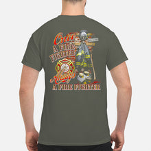 Load image into Gallery viewer, Once A Firefighter Always A Firefighter Special Custom Design Guys Tee