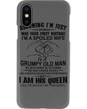 Load image into Gallery viewer, A Spoiled Wife Of An October Grumpy Old Man Birthday Meaningful Gift Phone case