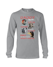 Load image into Gallery viewer, Daddy You Are As Strong As Lion Trending Gift For Animal Lovers Unisex Long Sleeve