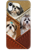 Load image into Gallery viewer, Three Cute Shih Tzu In Bag Gift For Dog Lovers Phone case