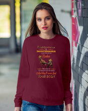 Load image into Gallery viewer, Daddysaurus Daughtersaurus A Bond That Can't Be Broken Sweatshirt