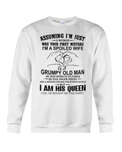Load image into Gallery viewer, A Spoiled Wife Of An October Grumpy Old Man Birthday Meaningful Gift Sweatshirt