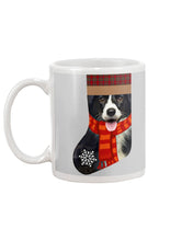 Load image into Gallery viewer, Santa Border Collie In Stock Gift For Dog Lovers Mug