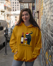 Load image into Gallery viewer, Cat Drink And Be Merry Meaningful Gift For Women Hoodie