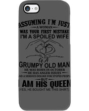 Load image into Gallery viewer, A Spoiled Wife Of An October Grumpy Old Man Birthday Meaningful Gift Phone case