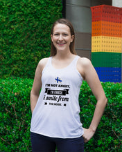 Load image into Gallery viewer, I'm Not Angry I'm Finnish I Smile From The Inside Trending Ladies Flowy Tank