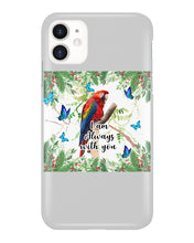Load image into Gallery viewer, Scarlet Macaw With Butterflies I Am Always With You Gift For Lover Phone case