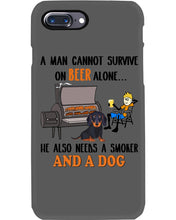 Load image into Gallery viewer, A Man Loves Beer And Dachshund Gift For Dog Lovers Phone case
