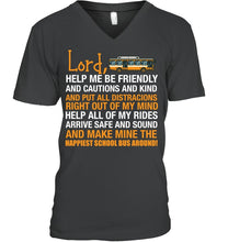 Load image into Gallery viewer, Lord Help Me Be Friendly And Cautions And Kind Gift Guys V-Neck