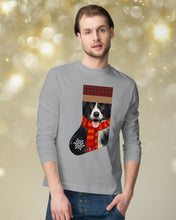Load image into Gallery viewer, Santa Border Collie In Stock Gift For Dog Lovers Unisex Long Sleeve