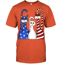 Load image into Gallery viewer, Cat Happy America Independence's Day Special Custom Design Guys Tee
