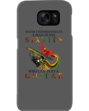 Load image into Gallery viewer, Never Underestimate A 60 Year Old Man Can Play A Guitar Phone case