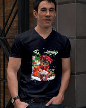 Load image into Gallery viewer, Yorkshire Terrier Loves Drinking Hot Latte Gift For Dog Lovers Guys V-Neck