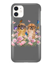 Load image into Gallery viewer, Pekingese With Peonies Gift For Dog Lovers Phone case