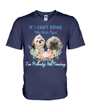 Load image into Gallery viewer, If I Can't Bring My Shih Tzu Trending For Dog Lovers Guys V-Neck