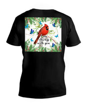 Load image into Gallery viewer, Scarlet Macaw With Butterflies I Am Always With You Gift For Lover Guys V-Neck