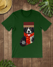 Load image into Gallery viewer, Santa Border Collie In Stock Gift For Dog Lovers Guys Tee
