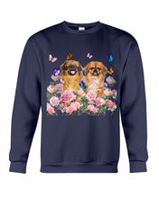 Load image into Gallery viewer, Pekingese With Peonies Gift For Dog Lovers Sweatshirt