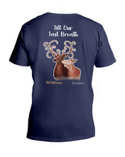 Load image into Gallery viewer, Custom Name Deers Gift For Boyfriend Till Our Last Breath Guys V-Neck