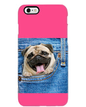 Load image into Gallery viewer, baby Pug In Denim Pocket Gift For Dog Lovers Phone case