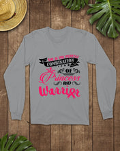 Load image into Gallery viewer, Princess And Warrior Breast Cancer Awareness Special Custom Design Unisex Long Sleeve