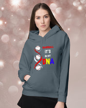 Load image into Gallery viewer, Baseball Be My DNA Gift For Sport Lovers Hoodie