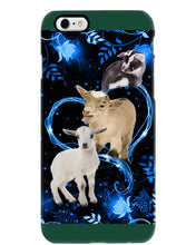 Load image into Gallery viewer, Lovely Phone Case Twinkling Blue Heart Gift For Goat Lovers Phone case
