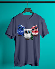 Load image into Gallery viewer, Lovely Phone Case Three Owl With US Flag Gift For Owl Lovers Guys V-Neck
