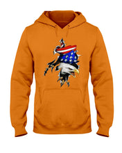 Load image into Gallery viewer, Eagle Giant Scratch USA Flag Gift For Women Hoodie