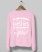 Load image into Gallery viewer, Me And Grandma Are More Than Besties Custom Gift For Family Sweatshirt
