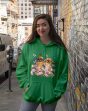 Load image into Gallery viewer, Pekingese With Peonies Gift For Dog Lovers Hoodie