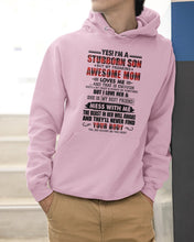 Load image into Gallery viewer, A Stubborn Son Of A Freaking Awesome Mom I Love Her Gift For Mama Hoodie