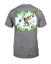 Load image into Gallery viewer, Hummingbird With English Daisy Gift For Birds Lovers Guys Tee