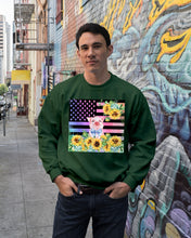 Load image into Gallery viewer, Pig America Flag Sunflower Special Custom Design Sweatshirt
