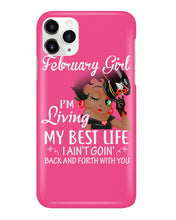 Load image into Gallery viewer, Betty Boop February Girl Living My Best Life Birthday Meaningful Gift Phone case