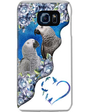 Load image into Gallery viewer, Magical Gray Couple African Parrot Gift For Bird Lovers Phone case