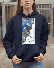 Load image into Gallery viewer, Magical Gray Couple African Parrot Gift For Bird Lovers Hoodie