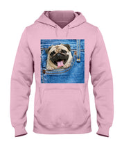 Load image into Gallery viewer, baby Pug In Denim Pocket Gift For Dog Lovers Hoodie