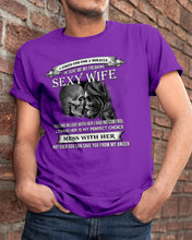 Load image into Gallery viewer, Shes Stubborn Messy And A Brat At Times Black Gift For Husband Guys Tee