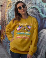Load image into Gallery viewer, I'm Lonely I Miss My Husband Butterfly Gift For Lover Sweatshirt