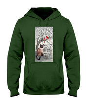 Load image into Gallery viewer, Siamese Cat Red Cardinals Those We Love Hoodie