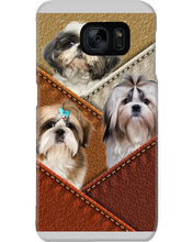 Load image into Gallery viewer, Three Cute Shih Tzu In Bag Gift For Dog Lovers Phone case